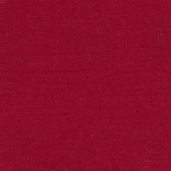Au Maison Leinen Leinenstoff ACRYL BESCHICHTET Deep Red Tiefrot
